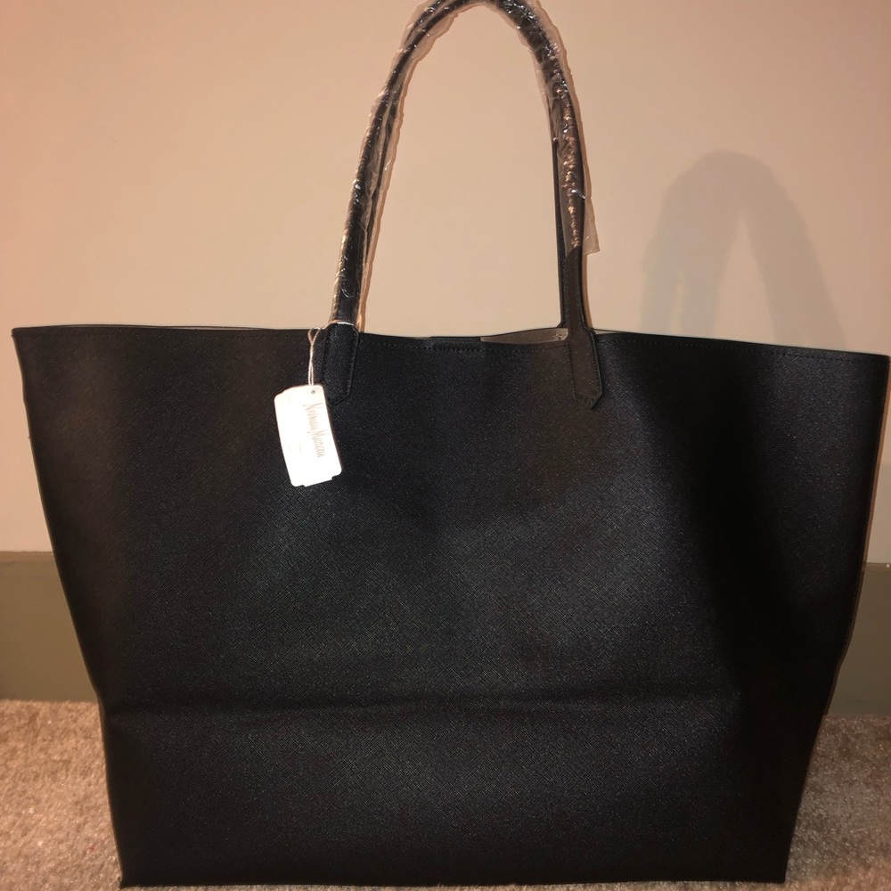 Neiman Marcus Large Saffiano Tote Bag